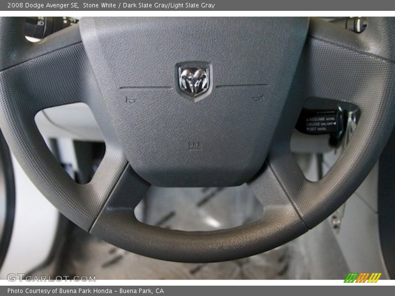 Stone White / Dark Slate Gray/Light Slate Gray 2008 Dodge Avenger SE