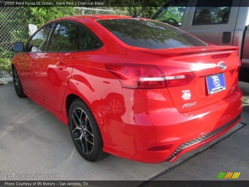Race Red / Charcoal Black 2015 Ford Focus SE Sedan