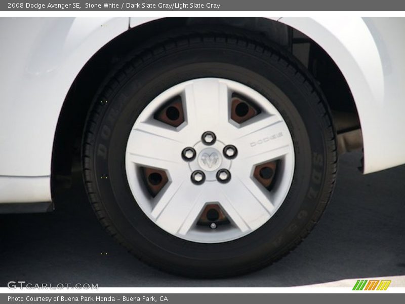 Stone White / Dark Slate Gray/Light Slate Gray 2008 Dodge Avenger SE