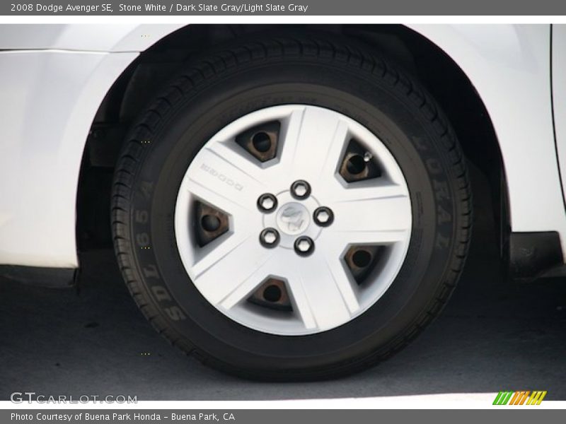 Stone White / Dark Slate Gray/Light Slate Gray 2008 Dodge Avenger SE
