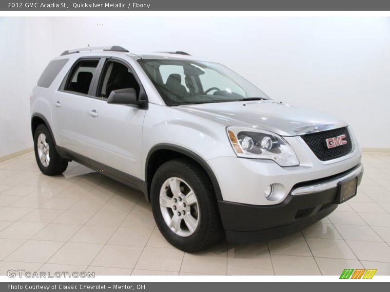 Quicksilver Metallic / Ebony 2012 GMC Acadia SL