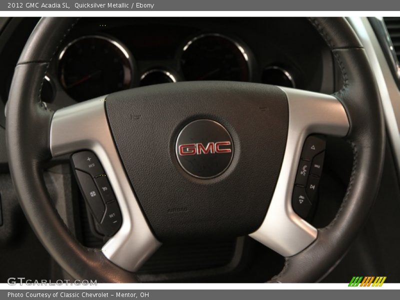Quicksilver Metallic / Ebony 2012 GMC Acadia SL