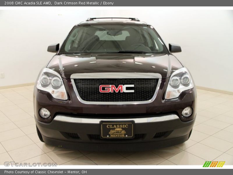 Dark Crimson Red Metallic / Ebony 2008 GMC Acadia SLE AWD