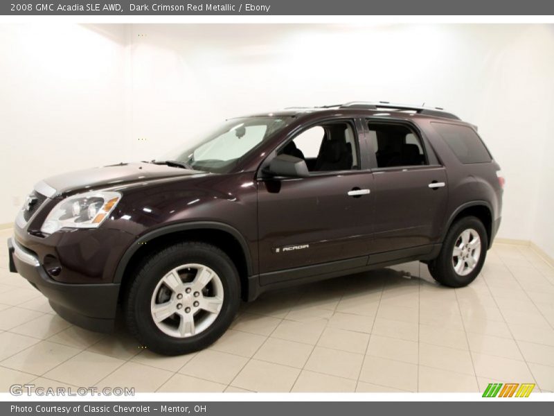 Dark Crimson Red Metallic / Ebony 2008 GMC Acadia SLE AWD