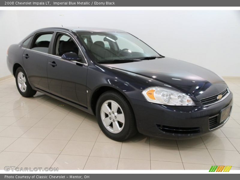 Imperial Blue Metallic / Ebony Black 2008 Chevrolet Impala LT