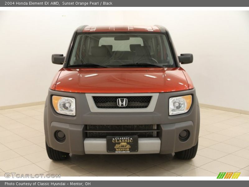 Sunset Orange Pearl / Black 2004 Honda Element EX AWD