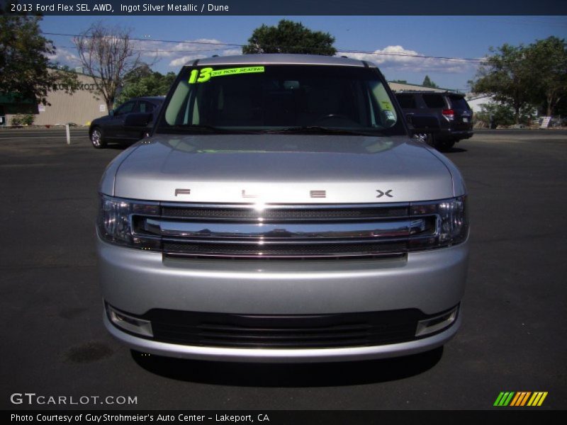 Ingot Silver Metallic / Dune 2013 Ford Flex SEL AWD