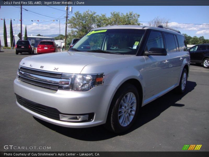 Ingot Silver Metallic / Dune 2013 Ford Flex SEL AWD