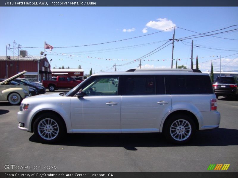 Ingot Silver Metallic / Dune 2013 Ford Flex SEL AWD