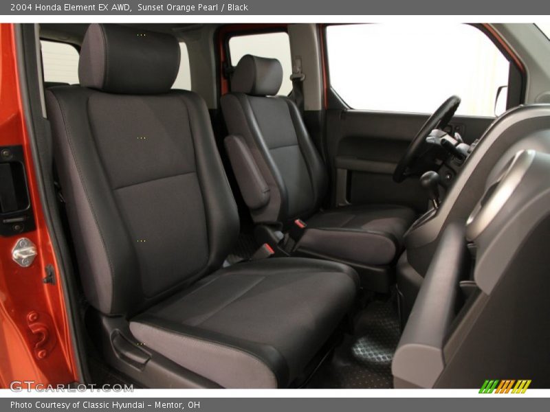Sunset Orange Pearl / Black 2004 Honda Element EX AWD