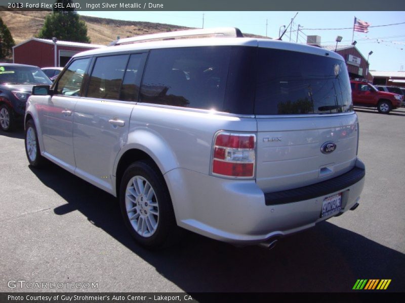 Ingot Silver Metallic / Dune 2013 Ford Flex SEL AWD