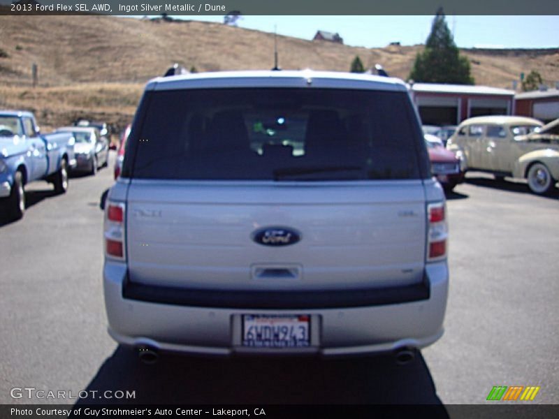 Ingot Silver Metallic / Dune 2013 Ford Flex SEL AWD