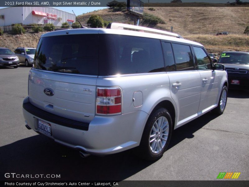 Ingot Silver Metallic / Dune 2013 Ford Flex SEL AWD