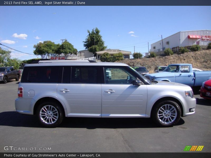 Ingot Silver Metallic / Dune 2013 Ford Flex SEL AWD