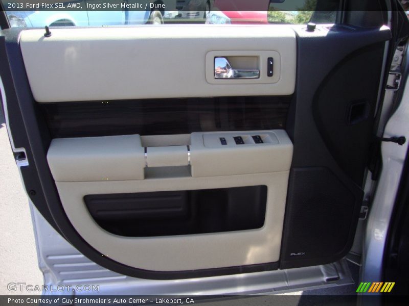 Ingot Silver Metallic / Dune 2013 Ford Flex SEL AWD