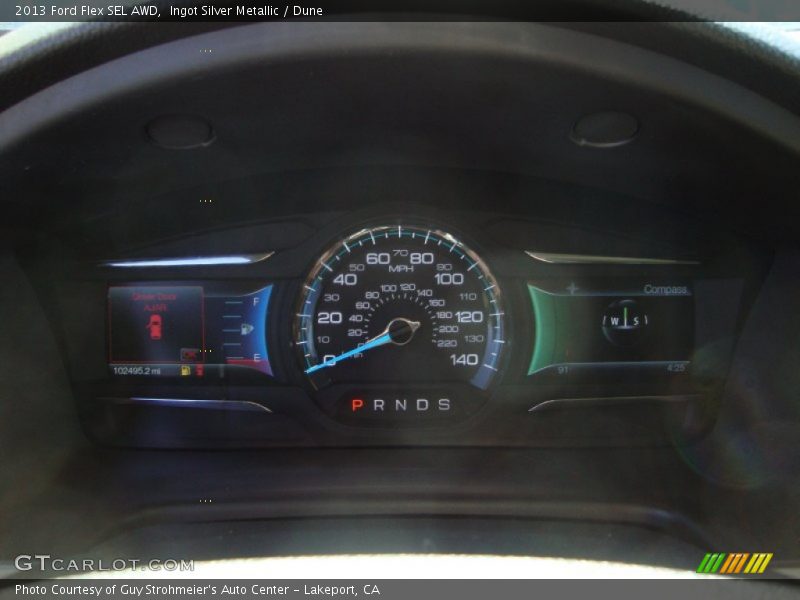 Ingot Silver Metallic / Dune 2013 Ford Flex SEL AWD