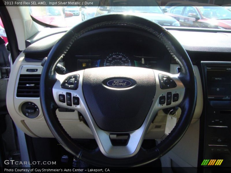 Ingot Silver Metallic / Dune 2013 Ford Flex SEL AWD