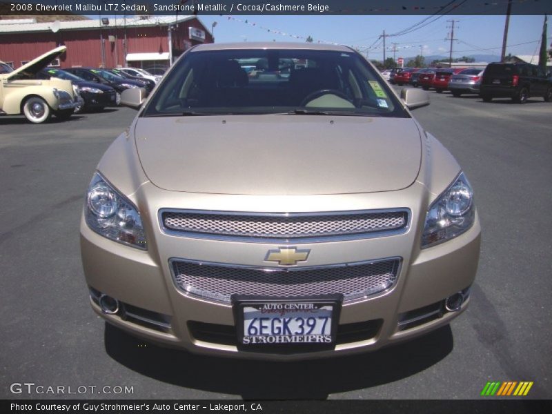 Sandstone Metallic / Cocoa/Cashmere Beige 2008 Chevrolet Malibu LTZ Sedan