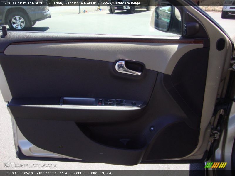 Sandstone Metallic / Cocoa/Cashmere Beige 2008 Chevrolet Malibu LTZ Sedan