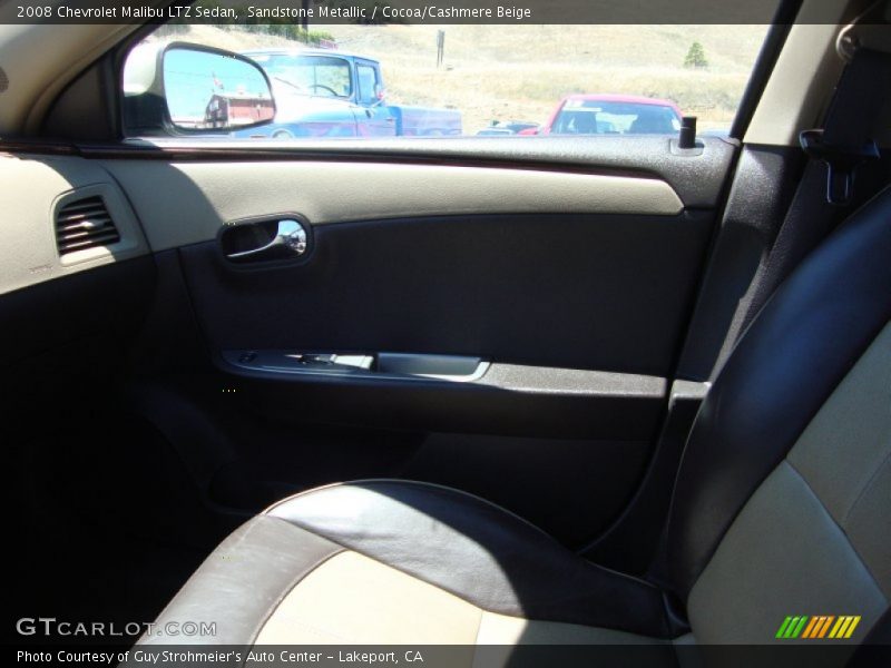 Sandstone Metallic / Cocoa/Cashmere Beige 2008 Chevrolet Malibu LTZ Sedan