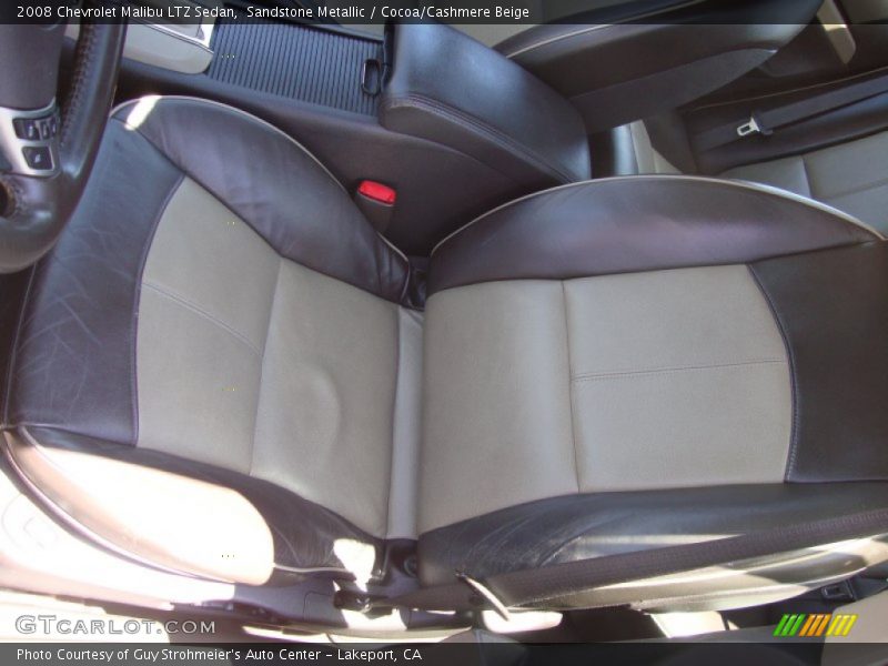 Sandstone Metallic / Cocoa/Cashmere Beige 2008 Chevrolet Malibu LTZ Sedan