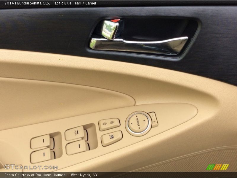 Pacific Blue Pearl / Camel 2014 Hyundai Sonata GLS