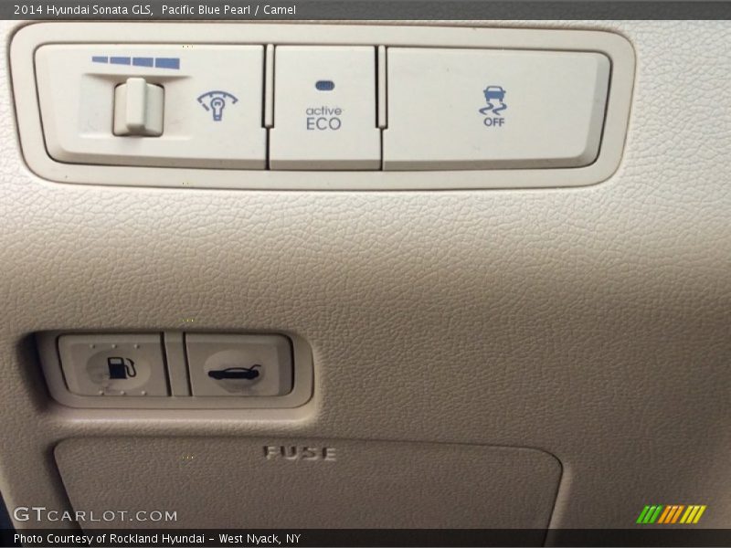 Pacific Blue Pearl / Camel 2014 Hyundai Sonata GLS