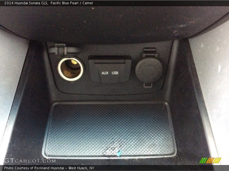 Pacific Blue Pearl / Camel 2014 Hyundai Sonata GLS