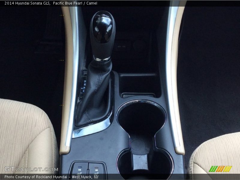 Pacific Blue Pearl / Camel 2014 Hyundai Sonata GLS