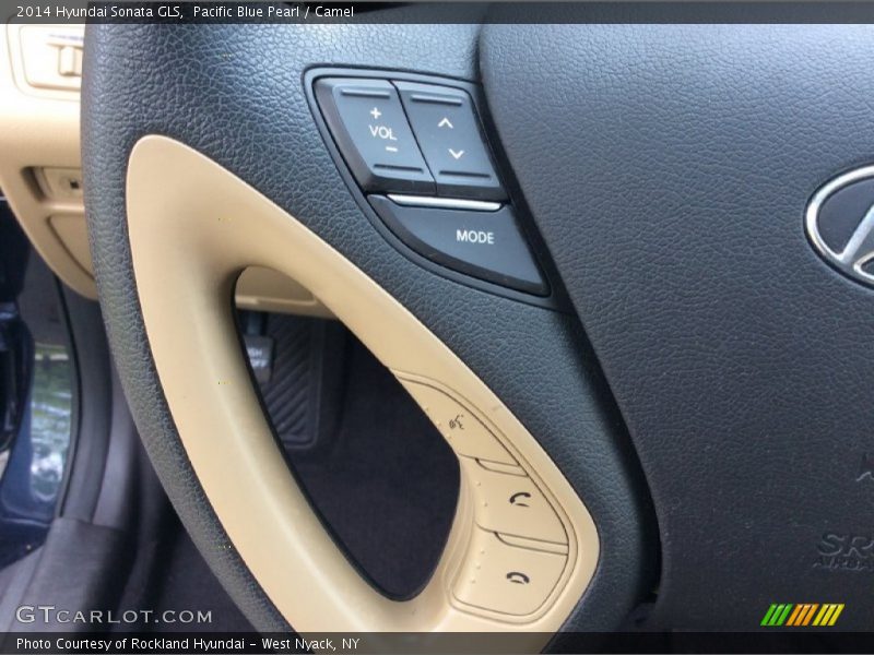 Pacific Blue Pearl / Camel 2014 Hyundai Sonata GLS