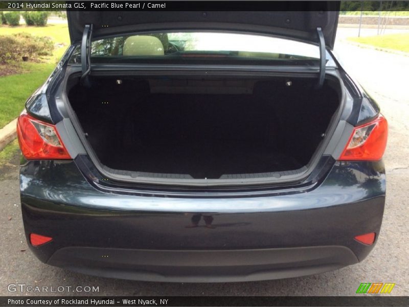 Pacific Blue Pearl / Camel 2014 Hyundai Sonata GLS