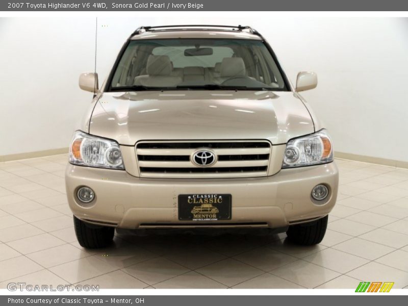 Sonora Gold Pearl / Ivory Beige 2007 Toyota Highlander V6 4WD
