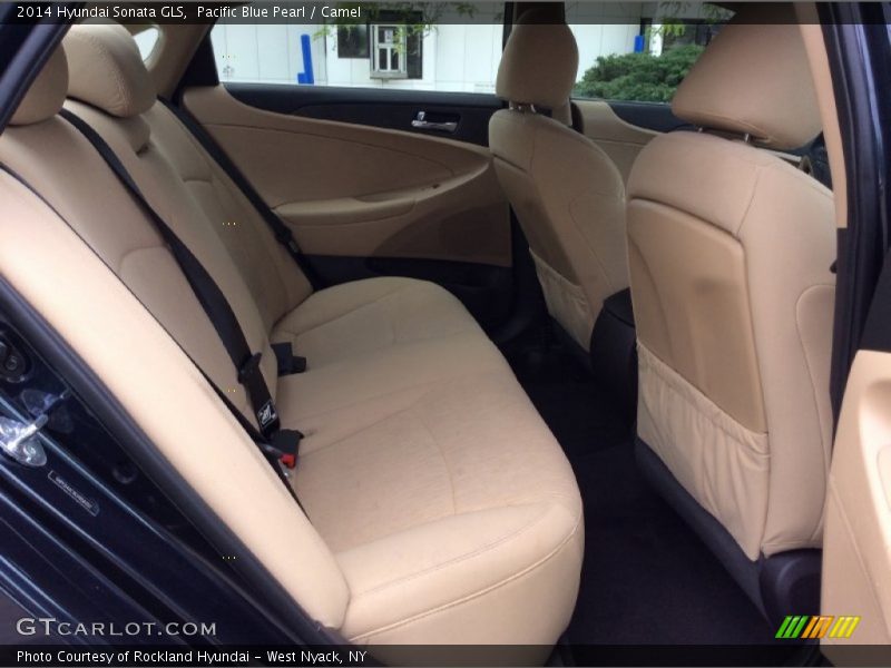 Pacific Blue Pearl / Camel 2014 Hyundai Sonata GLS