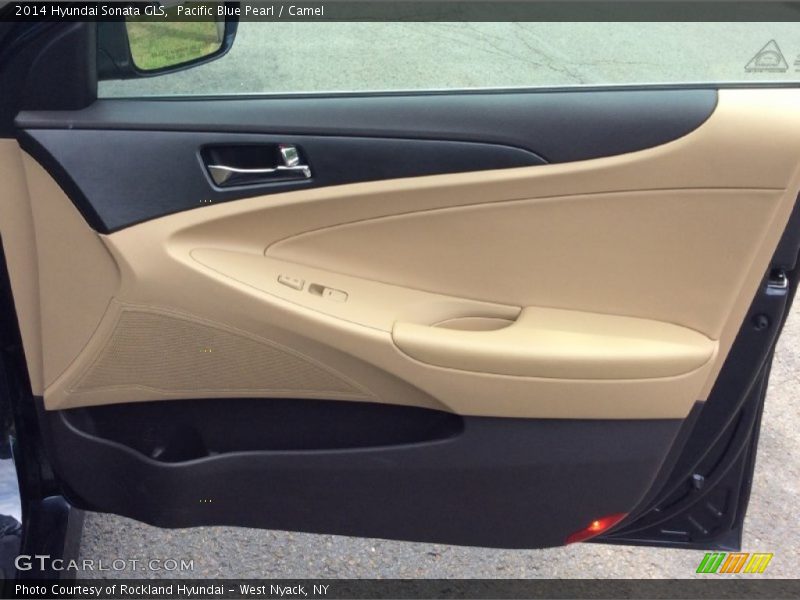 Pacific Blue Pearl / Camel 2014 Hyundai Sonata GLS