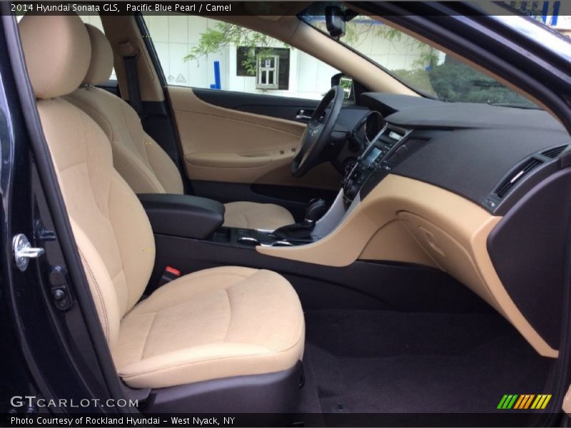 Pacific Blue Pearl / Camel 2014 Hyundai Sonata GLS