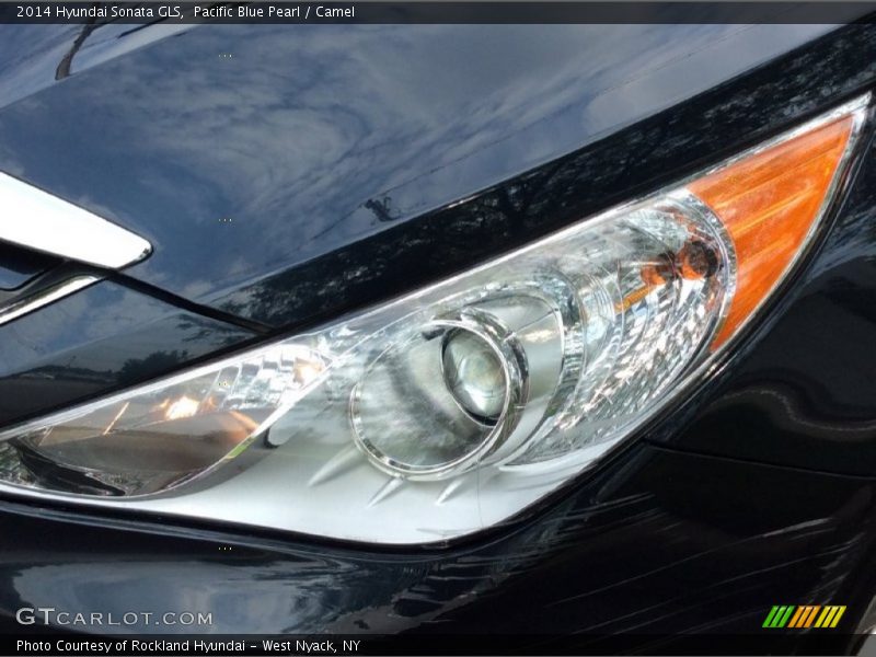 Pacific Blue Pearl / Camel 2014 Hyundai Sonata GLS