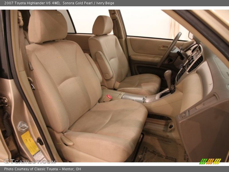 Sonora Gold Pearl / Ivory Beige 2007 Toyota Highlander V6 4WD