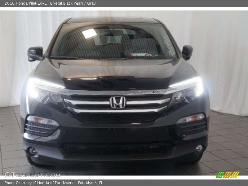 Crystal Black Pearl / Gray 2016 Honda Pilot EX-L