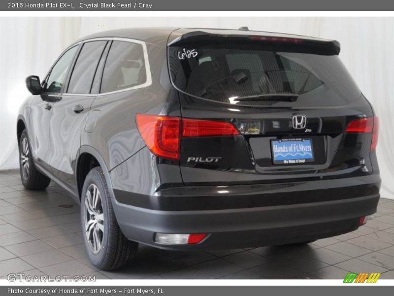 Crystal Black Pearl / Gray 2016 Honda Pilot EX-L