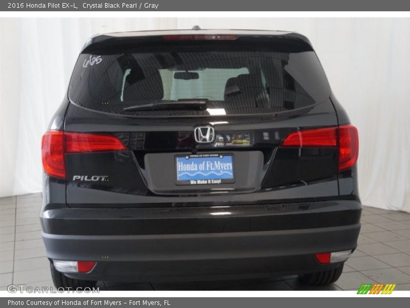 Crystal Black Pearl / Gray 2016 Honda Pilot EX-L