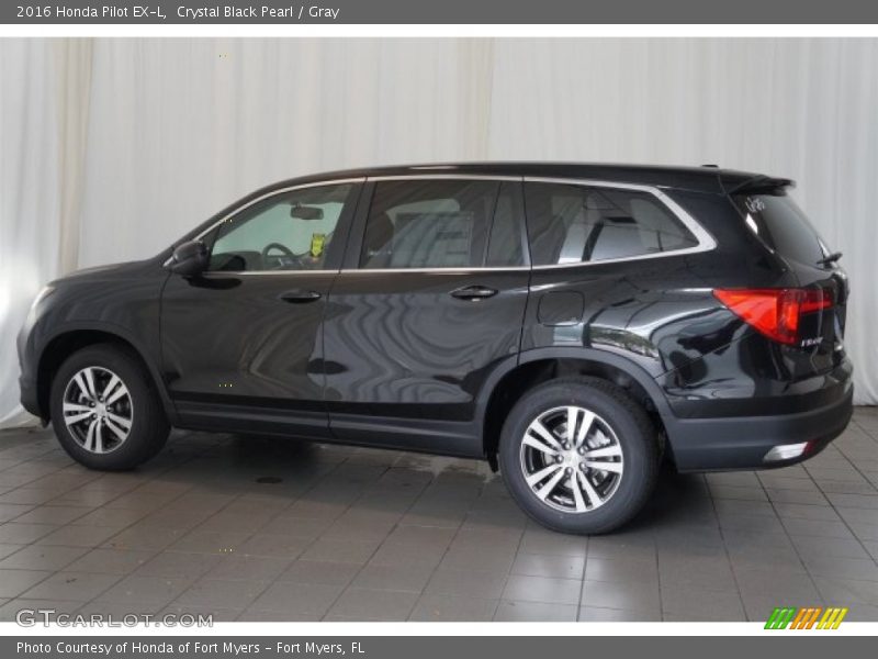 Crystal Black Pearl / Gray 2016 Honda Pilot EX-L