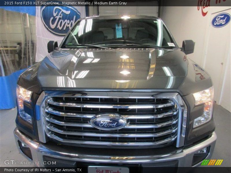 Magnetic Metallic / Medium Earth Gray 2015 Ford F150 XLT SuperCrew