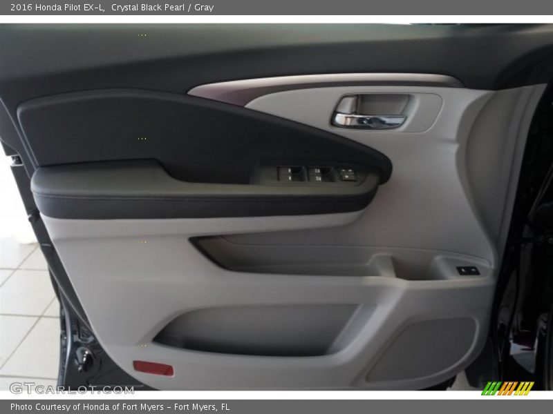 Crystal Black Pearl / Gray 2016 Honda Pilot EX-L