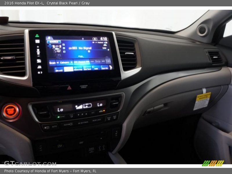 Crystal Black Pearl / Gray 2016 Honda Pilot EX-L