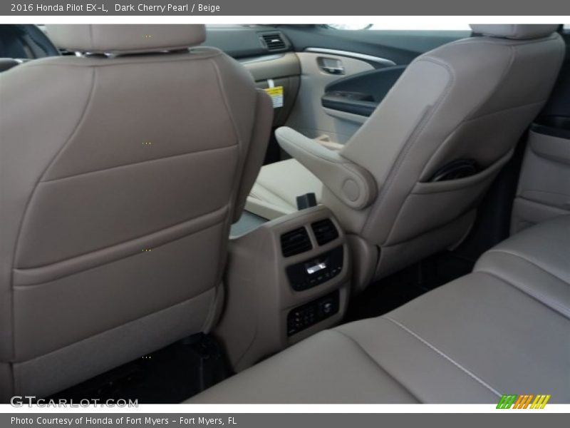 Dark Cherry Pearl / Beige 2016 Honda Pilot EX-L