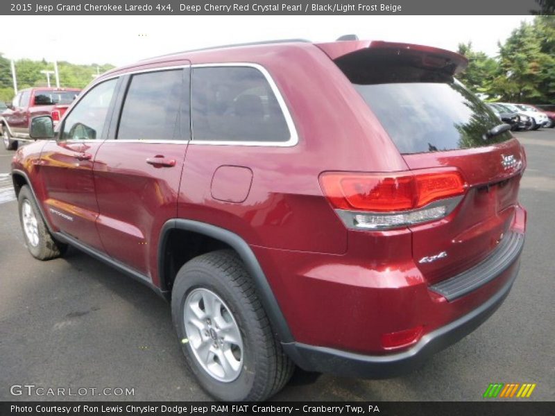 Deep Cherry Red Crystal Pearl / Black/Light Frost Beige 2015 Jeep Grand Cherokee Laredo 4x4