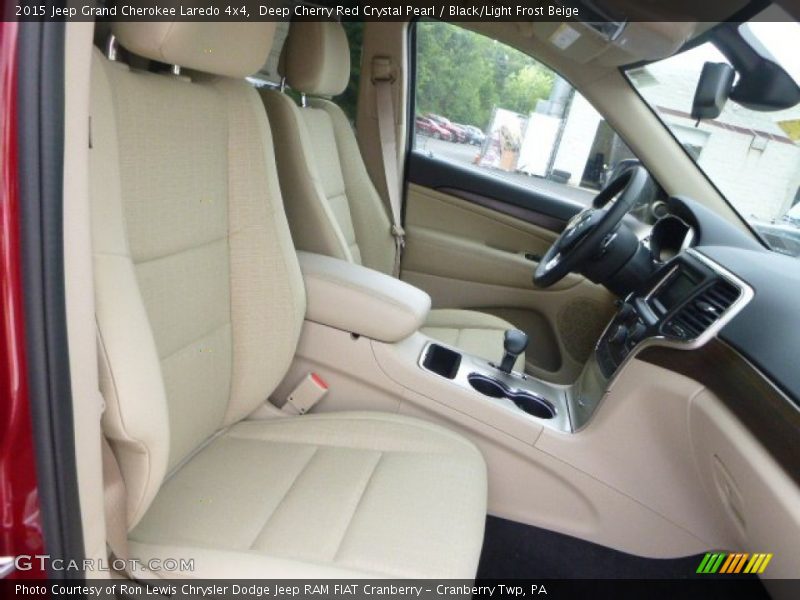 Deep Cherry Red Crystal Pearl / Black/Light Frost Beige 2015 Jeep Grand Cherokee Laredo 4x4