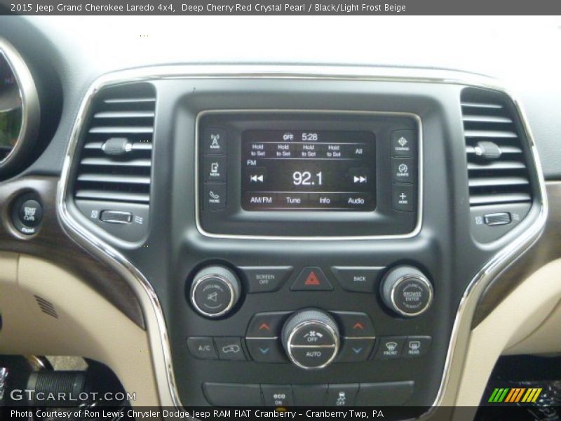 Deep Cherry Red Crystal Pearl / Black/Light Frost Beige 2015 Jeep Grand Cherokee Laredo 4x4