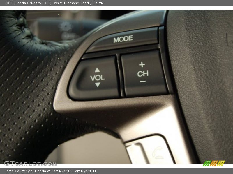 White Diamond Pearl / Truffle 2015 Honda Odyssey EX-L
