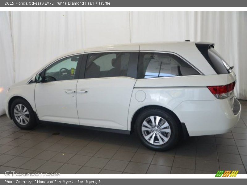 White Diamond Pearl / Truffle 2015 Honda Odyssey EX-L